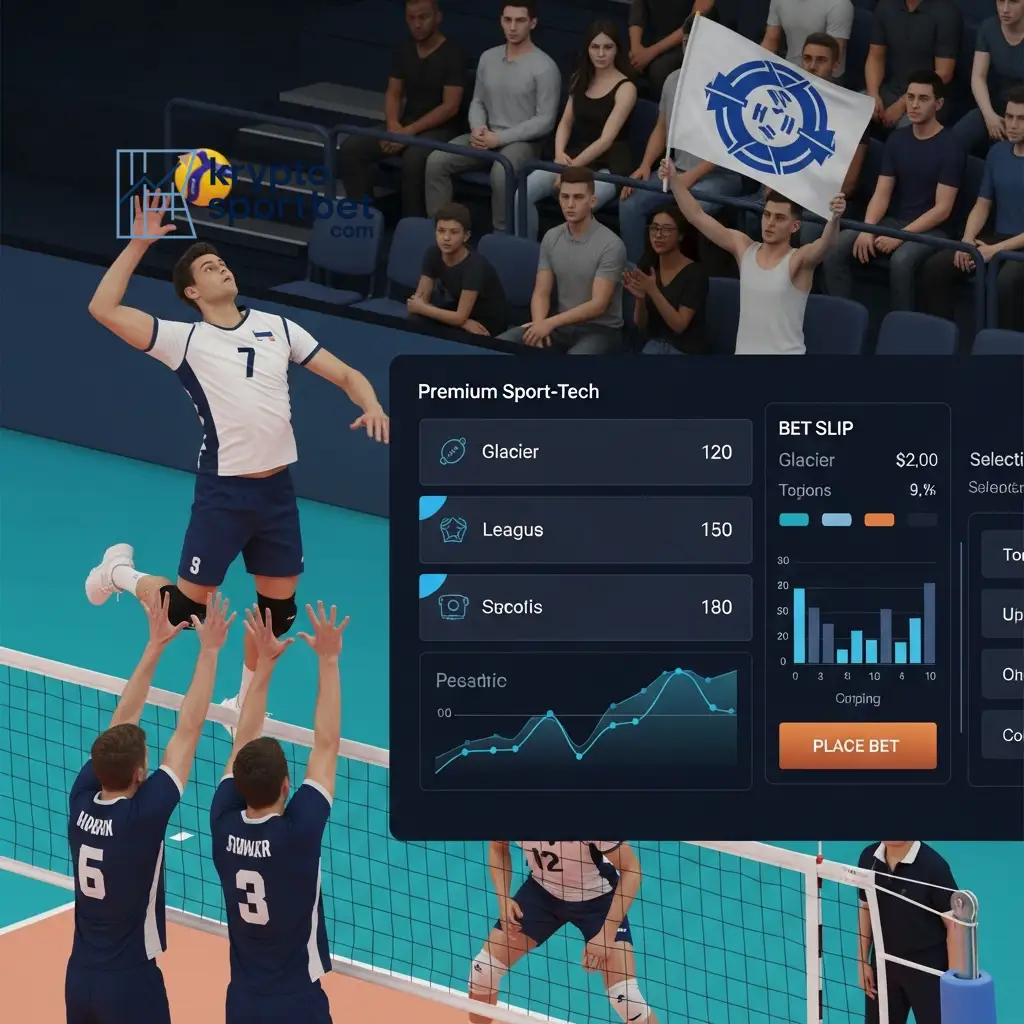 Mobiles Interface für Live-Wetten bei einem Volleyballspiel